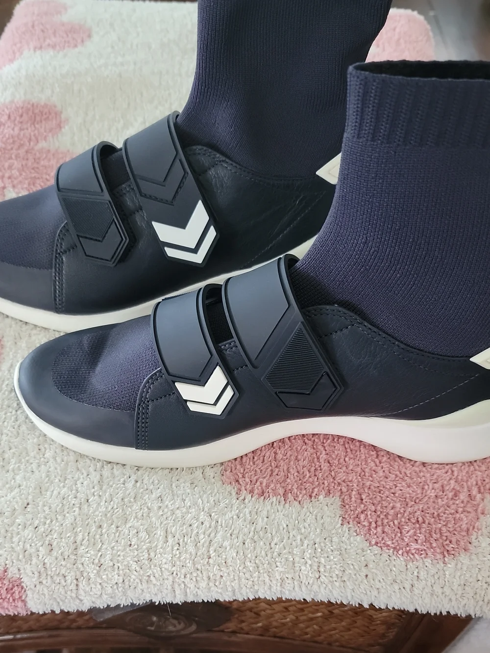 Tory Sport by Tory Burch Chevron Strap Sock Sneakers. Navy Women's Size 9.5 NWOT